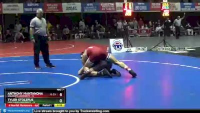 174 lbs Finals (2 Team) - Tyler Stolzfus, Lock Haven University vs Anthony Mantanona, Oklahoma University