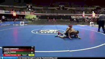 132 lbs Fri 5 - Justin Owens, Grundy vs Mateo Hernadez, Hayfield