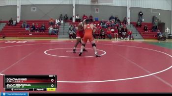 285 lbs Finals (2 Team) - Donovan King, Olivet College vs Jadon Brownlee, Ohio Northern