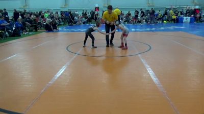 B-50 lbs Quarterfinal - Caiden Haigh, OH vs Karsyn Robertson, NY