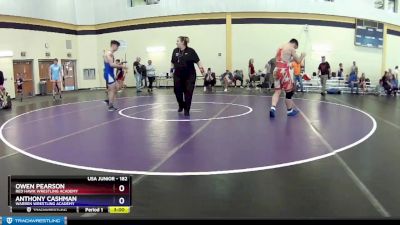 182 lbs 1st Place Match - Owen Pearson, Red Hawk Wrestling Academy vs Anthony Cashman, Warren Wrestling Academy