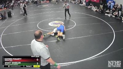 4A 132 lbs Semifinal - Kayden Fogarty, Indian Land vs Wyatt Wheeler, North Myrtle Beach