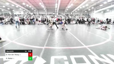 132 lbs Round Of 64 - Griffin Van Der Waag, VA vs Aidan Baker, RI