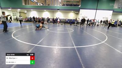 126 lbs Consi Of 32 #1 - Matthew Marlow, NY vs Dillon Arrick, NY