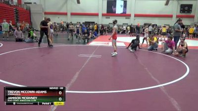 85 lbs Quarterfinal - Trevon McCown-Adams, Stronghold vs Jamison McGivney, Gulf Coast Wrestling Club