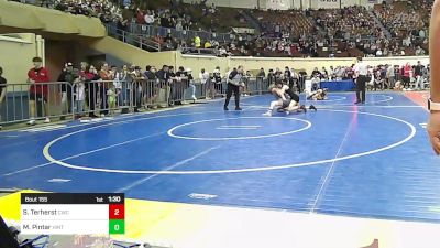 110 lbs Round Of 16 - Scarlet Terherst, Claremore Wrestling Club vs Mylah Pintar, Hinton Comets