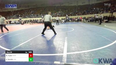 86 lbs 3rd Place - Roman Tyler, Berryhill Wrestling Club vs Jackson Smith, Lions Wrestling Academy