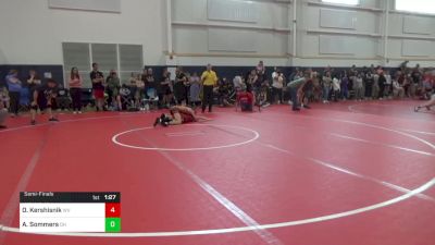 113-118.4 lbs Semifinal - Olivia Kershisnik, WV vs Ava Sommers, OH