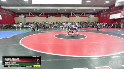 159 lbs Cons. Round 2 - Daniel Thaler, Campolindo High School vs Todd Suko, Redwood High School