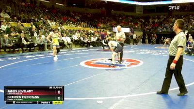 138 Class 4 lbs Cons. Round 3 - James Lovelady, Liberty North vs Brayden Eikermann, Francis Howell