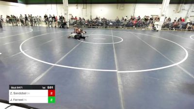 95 lbs Consi Of 16 #1 - Ziggy Sandobal, OH vs Jamison Forrest, PA