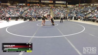 5A - 285 lbs 3rd Place Match - Dawson Rodd, Andover Central vs Logan Buchanan, Newton