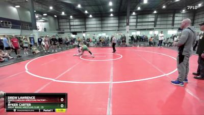 125 lbs Round 1 (6 Team) - Drew Lawrence, NORTH CAROLINA WRESTLING FACTORY vs Ryker Carter, GREAT BRIDGE WRESTLING CLUB