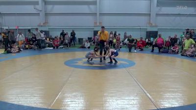 55 lbs Round 5 - Clayton Knighton, Ragin Raisins vs Jojo Medal, Donahue Wrestling Academy