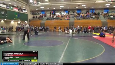 138 lbs Cons. Round 5 - Justus Stewart, Rim Of The World vs Julian Lorello, San Marcos