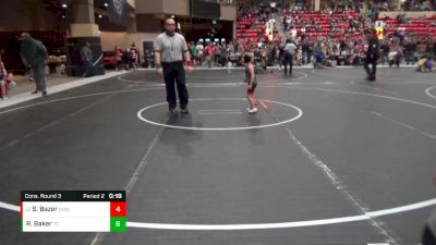 43 lbs Cons. Round 3 - Syrus Bazer, Nebraska Wrestling Academy vs Reid Baker, Team Central