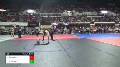 123 lbs Cons. Round 3 - Gene Torres, Stillwater Gladiators vs Liam Albrecht, Killdeer Cowboy Wrestling