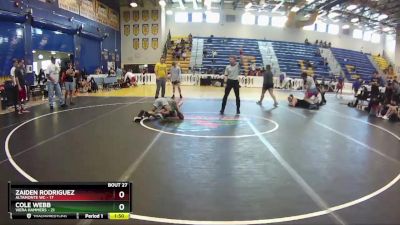 106 lbs Round 7 (8 Team) - Cole Webb, Viera Hammers vs Zaiden Rodriguez, Altamonte WC