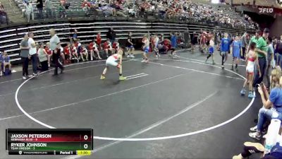 65 lbs Round 4 (6 Team) - Jaxson Peterson, Nebraska Blue vs Ryker Johnson, Team Oregon