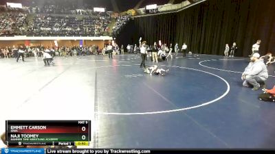 43 lbs Semifinal - Naji Toomey, Hammer Time Wrestling Academy vs Emmett Carson, Iowa