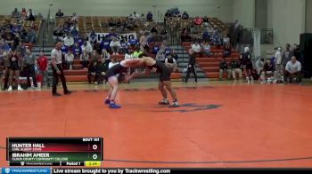 197 lbs Semifinal - Ibrahim Ameer, Cloud County Community College vs Hunter Hall, Carl Albert State