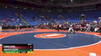 195 lbs Quarterfinals (8 Team) - Brennan Houser, Mahomet (M.-Seymour) vs Gabino Perez, Chicago (Brother Rice)