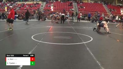 130 lbs Semifinal - Joshua Kerr, Maize Wrestling Club vs Emerson Tjaden, Lawrence Elite