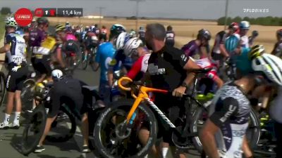 Huge Crash Splits Peloton On Stage 5