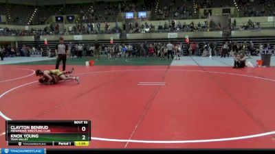 95 lbs Cons. Round 2 - Knox Young, Team Valley vs Clayton Benrud, Menomonie Wrestling Club