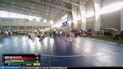 87 lbs Round 3 (4 Team) - Jantz Greenhalgh, Utah Black vs Waycen Gillette, Idaho 1