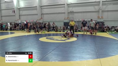 85-S lbs Semifinal - Aj Slominsky, NJ vs Nicholas Kershisnik, WV