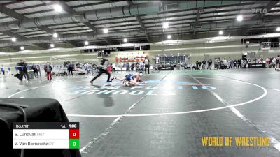 77 lbs Quarterfinal - Shay Lundvall, Sebolt Wrestling Academy vs Vince Von Bernewitz, Off Da Grid