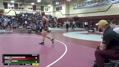 190 lbs Round 1 - Wyatt Ahnen, Fennimore vs Brody Sonnenschein, Harrisburg