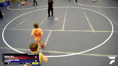 77 lbs Cons. Round 2 - Noah Hill, Peak Wrestling Club vs Cameron Heike, Minnesota