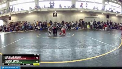 45 lbs Cons. Round 2 - Nicholas Gallas, Bulldog Premier Wrestling Club vs Hunter Stark, Yorktown Wrestling Club