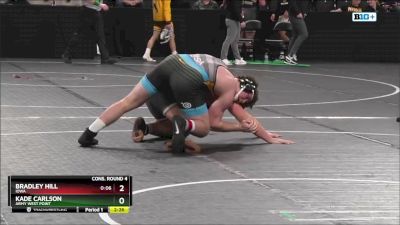 285 lbs Cons. Round 4 - Kade Carlson, Army West Point vs Bradley Hill, Iowa