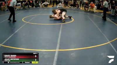 126 lbs Quarterfinal - Adam Heckman, Howland vs Davey Bania, Padua Franciscan