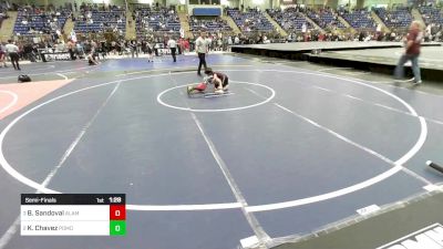 61 lbs Semifinal - Brandon Sandoval, Alamosa vs Knox Chavez, Pomona Elite