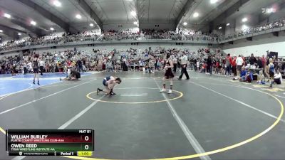 55 lbs Cons. Round 2 - Owen Reed, Titan Wrestling Institute-AA vs William Burley, Platte County Wrestling Club-AAA