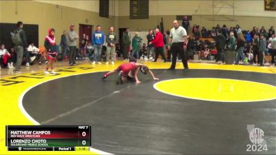 70 lbs Round 1 - Matthew Campos, Red Wave Wrestling vs Lorenzo Choto, Solorsano Middle School