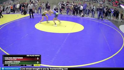 71 lbs 3rd Place Match - Kamden Svedin, Eastern Oregon Elite vs Colton Riesterer, Cascade Mat Club