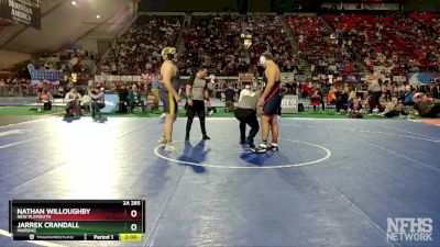 2A 285 lbs Semifinal - Nathan Willoughby, New Plymouth vs Jarrek Crandall, Marsing