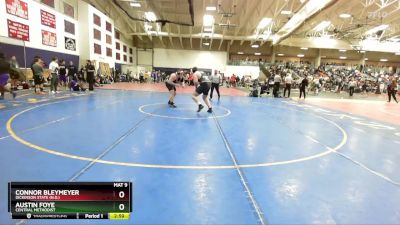 285 lbs Champ. Round 2 - Austin Foye, Central Methodist vs Connor Bleymeyer, Dickinson State (N.D.)