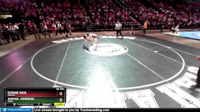 4A 125 lbs 1st Place Match - Sydnie Dick, Uintah vs Sophia Johnson, Orem