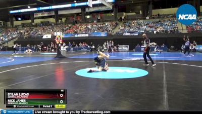 141 lbs Quarterfinal - Dylan Lucas, Central Oklahoma vs Nick James, Nebraska-Kearney