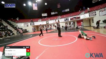 64 lbs Final - Brinley Leyba, Team Tulsa Wrestling Club vs Abel Glover, Brushy Wrestling Club