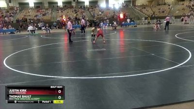 100 lbs Cons. Round 2 - Thomas Bault, Irish Pride Wrestling Academy vs Justin Kirk, Halls Wrestling