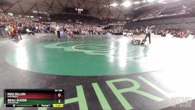 3A 126 lbs Champ. Round 2 - Max Dillon, University vs Beau Gudde, Arlington