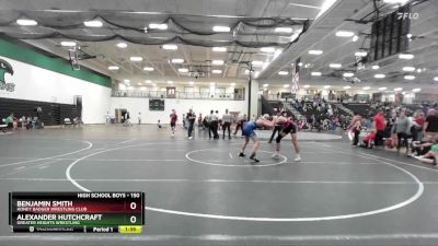 150 lbs Cons. Semi - Benjamin Smith, Honey Badger Wrestling Club vs Alexander Hutchcraft, Greater Heights Wrestling