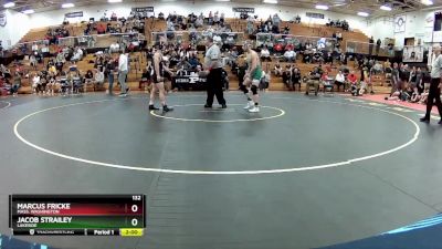 132 lbs Semifinal - Marcus Fricke, Mass. Washington vs Jacob Strailey, Lakeside